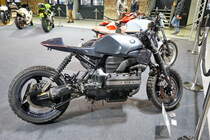 Cafe Racer BMW 1100 (LT). Erstzulassung 1996. Vierzylinder-Reihenmotor mit 1100ccm.  Foto: BMT (Berliner Motorrad Tage) Febr. 2020