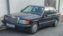 Mercedes-Benz 190E. Foto: September, 2019 in Pécs (Ungarn).