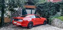 Ford Mustang VI. Foto: September, 2019 in Pécs (Ungarn).