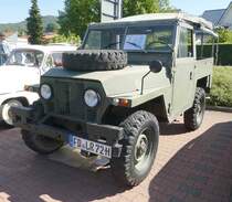 =Land Rover S II a Mil Halfton, Bj. 1972, 69 PS, gesehen bei der Oldtimerveranstaltung der  Alten Zylinder  in Hilders, Juni 2019