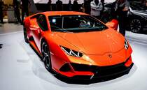 Lamborghini Huracan EVO in Orange (Autosalon Genf 2019).