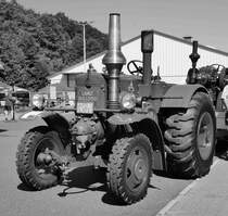 =Lanz 9516, Bj. 1951, 48 PS, gesehen bei der Oldtimerveranstaltung der  Alten Zylinder  in Hilders, Juni 2019