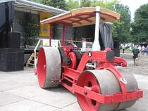 Auch eine Dampfwaltze war beim Bulldog Dampf und Dieseltreffen in Markleeberg mit dabei