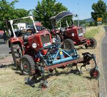 =Güldner G 25, steht bei der Oldtimerveranstaltung der  Alten Zylinder  in Hilders, Juni 2019
