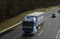 DAF XF105.510  SuperSpaceCab  der SPEDITION BUSCH aus Hilchenbach ist auf dem Weg in Richtung Norden. Gru� an den Fahrer. (24.03.2009)
