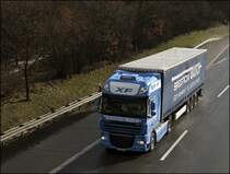 DAF XF105.510  SuperSpaceCab  der SPEDITION BUSCH aus Hilchenbach ist auf dem Weg in Richtung Norden. Gru� an den Fahrer. (24.03.2009)
