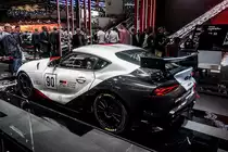 GR Toyota Supra GT4 Concept fogorafiert auf dem genfer Autosalon in 2019.
