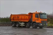 Mercedes Benz Actros 4151 Kipper, aufgenommen an einer Baustelle. 03.2020