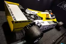Renault Formel 1 Rennwagen aus den 80ern, ausgestellt auf dem Autosalon Genf, 2019.