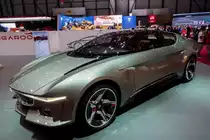 GFG Sybilla, sportlicher GT Auto von Giugiaro, ausgestellt auf dem Autosalon Genf, 2019.