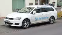 =VW Golf VII von Thyssenkrupp steht im Dezember 2019 in Hünfeld