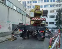 IFA ADK 125, Rückansicht. Foto: Februar, 2020 in Pécs, Ungarn.