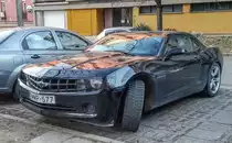 Moderner Chevrolet Camaro. Foto: Januar, 2020 in Pécs, Ungarn.