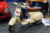 Vespa Motorroller, gesehen beim Autojumble in Luxemburg. 03.2020