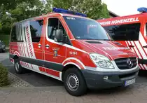=MB Sprinter der Feuerwehr Stadt Schlüchtern Stadtteil NIEDERZELL steht in Hünfeld anl. der Hessischen Feuerwehrleistungsübung 2019, 09-2019