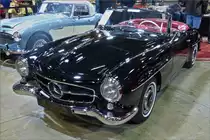 Mercedes Benz 190 SL, BJ 1956, 4 Zyl, 1897 ccm,173 km/h, gesehen beim Autojumble in Luxemburg. 03.2020
