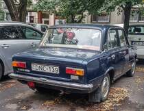 lada 1200 (VAZ 2101). Baujahr: 1976, das Auto ist ca 80000km bis heute gefahren. Foto: September, 2019, Budapest (HU).
