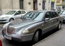 Lancia Thesis fotografiert in Budapest (Ungarn), September, 2019.