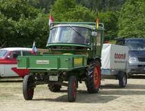 =Fendt GT unterwegs auf dem Ausstellungsgelände beim Oldtimertreffen in Ostheim, 07-2019