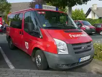 =Ford Transit als MTW der Feuerwehr HASSELBACH steht in Hünfeld anl. der Hessischen Feuerwehrleistungsübung 2019, 09-2019