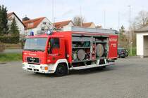 Feuerwehr Altenstadt (Hessen) MAN GW-G am 14.03.20 bei einen Fototermin 