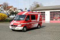 Feuerwehr Altenstadt (Hessen) Mercedes Benz Sprinter ELW am 14.03.20 bei einen Fototermin 