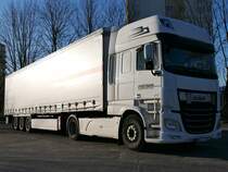 DAF XF 460 Sattelzug in Neubrandenburg am 15.03.2020