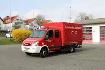 Feuerwehr Altenstadt (Hessen) IVECO Dayli GW-L am 14.03.20 bei einen Fototermin 