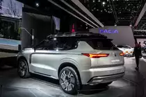 Rückansicht: Mitsubishi Engelberg SUV Studie. Foto: Autosalon Genf, 2019.