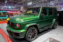 2019-er Mercedes_benz G Klasse getunt durch Top Cars. Foto: Autosalon Genf, 2019.