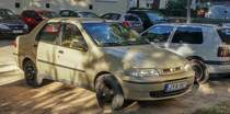 Fiat Albea, aufgenommen in Budapest (HU), September, 2019