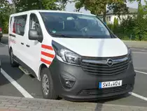 =Opel Vivaro als Bürgerbus aus dem Landkreis SCHWALBACH steht in Hünfeld anl. der Hessischen Feuerwehrleistungsübung 2019, 09-2019