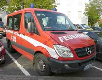 =MB Sprinter, Bj. 2007, als MTW der Feuerwehr FRANKFURT-GINNHEIM steht in Hünfeld anl. der Hessischen Feuerwehrleistungsübung 2019, 09-2019