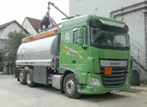 =DAF XF von  rhv  als Lieferfahrzeug für Heizoel/Diesel steht zur Beladung in Hünfeld, 08-2019