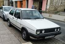 VW Golf II. Foto: September, 2019, Pécs, Ungarn.