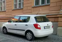 Skoda Fabia II. Foto: September, 2019, Pécs, Ungarn.