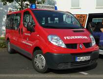 =Renault Trafic als MTW der Feuerwehr AMÖNEBURG steht in Hünfeld anl. der Hessischen Feuerwehrleistungsübung 2019, 09-2019