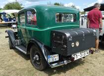 =Opel, steht auf dem Austellungsgelände beim Oldtimertreffen in Ostheim, 07-2019