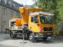 =MAN als Hubbühnenfahrzeug der Stadtwerke DETMOLD, 09-2019