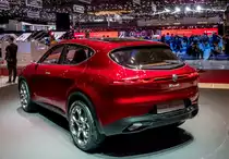 Alfa-Romeo Tonale, Studie der neuen Alfa Kompakt SUV.Foto: Autosalon Genf, 2019.
