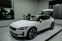 Polestar 2. Polestar ist die  Inhaus Tuningfirma  von Volvo. Foto: Autosalon Genf, 2019.
