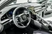 Polestar 2 (Interior). Polestar ist die  Inhaus Tuningfirma  von Volvo. Foto: Autosalon Genf, 2019.