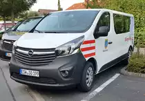 =Opel Vivaro als Bürgerbus der Stadt SONTRA steht in Hünfeld anl. der Hessischen Feuerwehrleistungsübung 2019, 09-2019