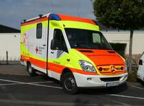 =MB Sprinter als RTW des DRK OV Hünfeld, eingesetzt anl. der Hessischen Feuerwehrleistungsübung 2019, 09-2019