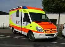 =MB Sprinter als RTW des DRK OV Hünfeld, eingesetzt anl. der Hessischen Feuerwehrleistungsübung 2019, 09-2019