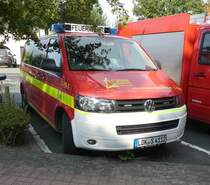 =VW T 5 als MTW der Feuerwehr DILLENBURG steht in Hünfeld anl. der Hessischen Feuerwehrleistungsübung 2019, 09-2019
