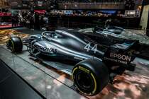 Mercedes-Benz F-1 Fahrzeug für den Saisen 2019. Foto: Autosalon Genf, 2019