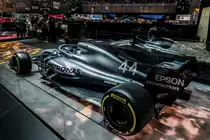 Mercedes-Benz F-1 Fahrzeug für den Saisen 2019. Foto: Autosalon Genf, 2019