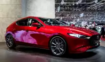 2019-er Mazda 3 in Soul Red. Foto: Autosalon Genf, 2019.