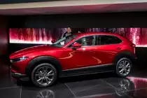 2019-er Mazda CX-30 in Soul Red. Foto: Autosalon Genf, 2019.
